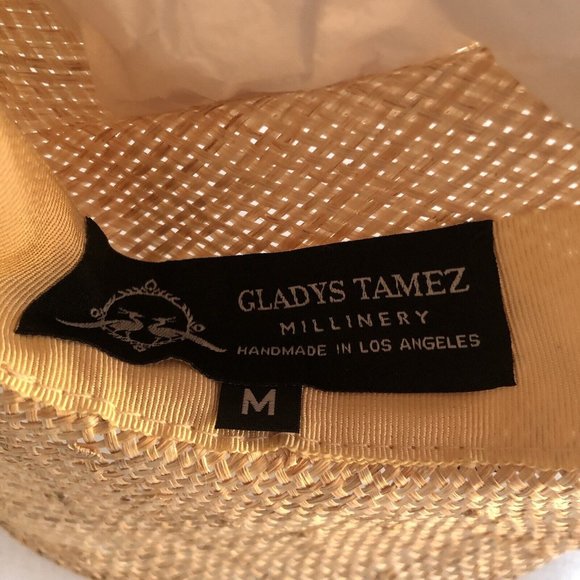 Gladys Tamez Millinery Reid Straw Hat Panama Natural - Picture 9 of 9
